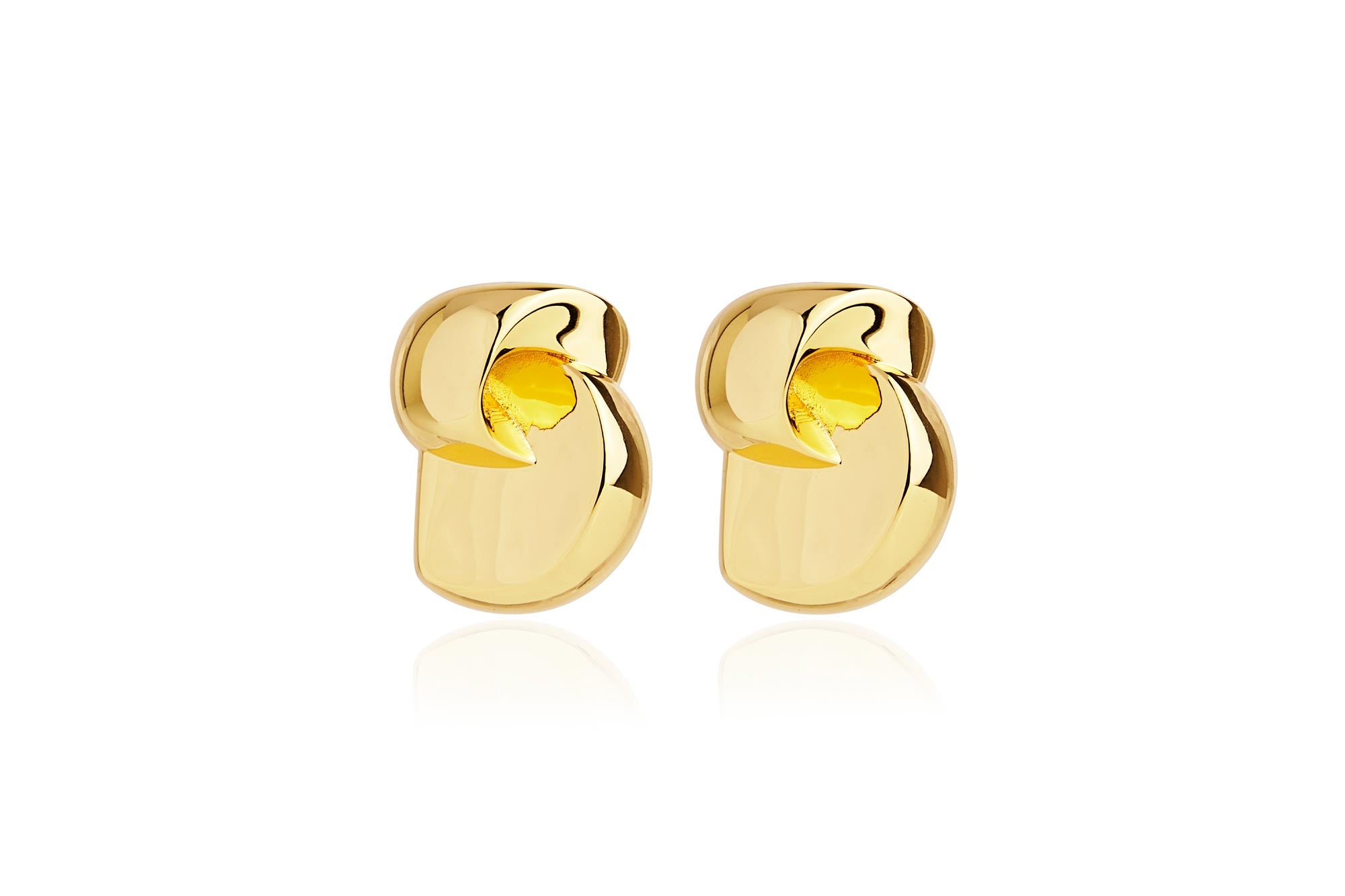 Rylan Modernist Earrings Gold Plated