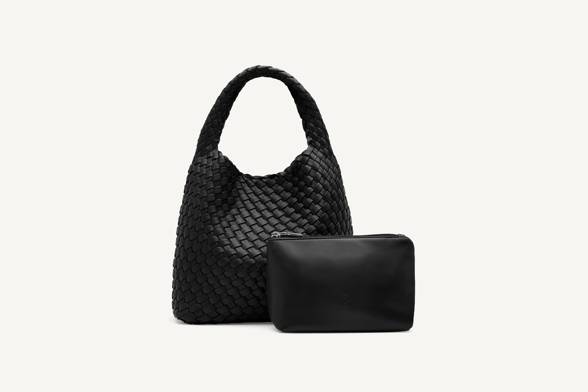 Rylan, Rylan Studio, Vegan Leather, Hobo Tote, Nero, Black, Recycled PU Leather, Brooke Testoni