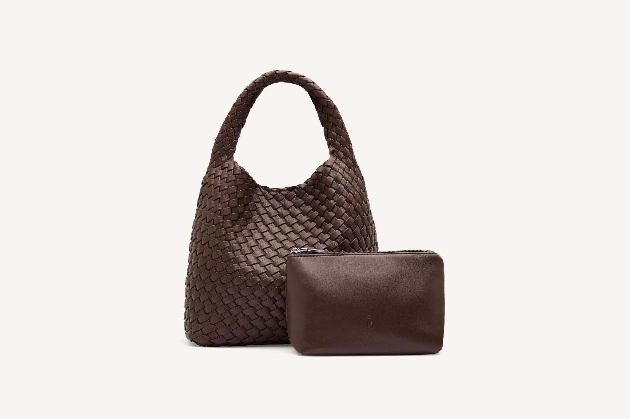 Rylan, Rylan Studio, Woven Alt-Leather Small Tote Bag, Handbag, Vegan Leather, Brooke Testoni