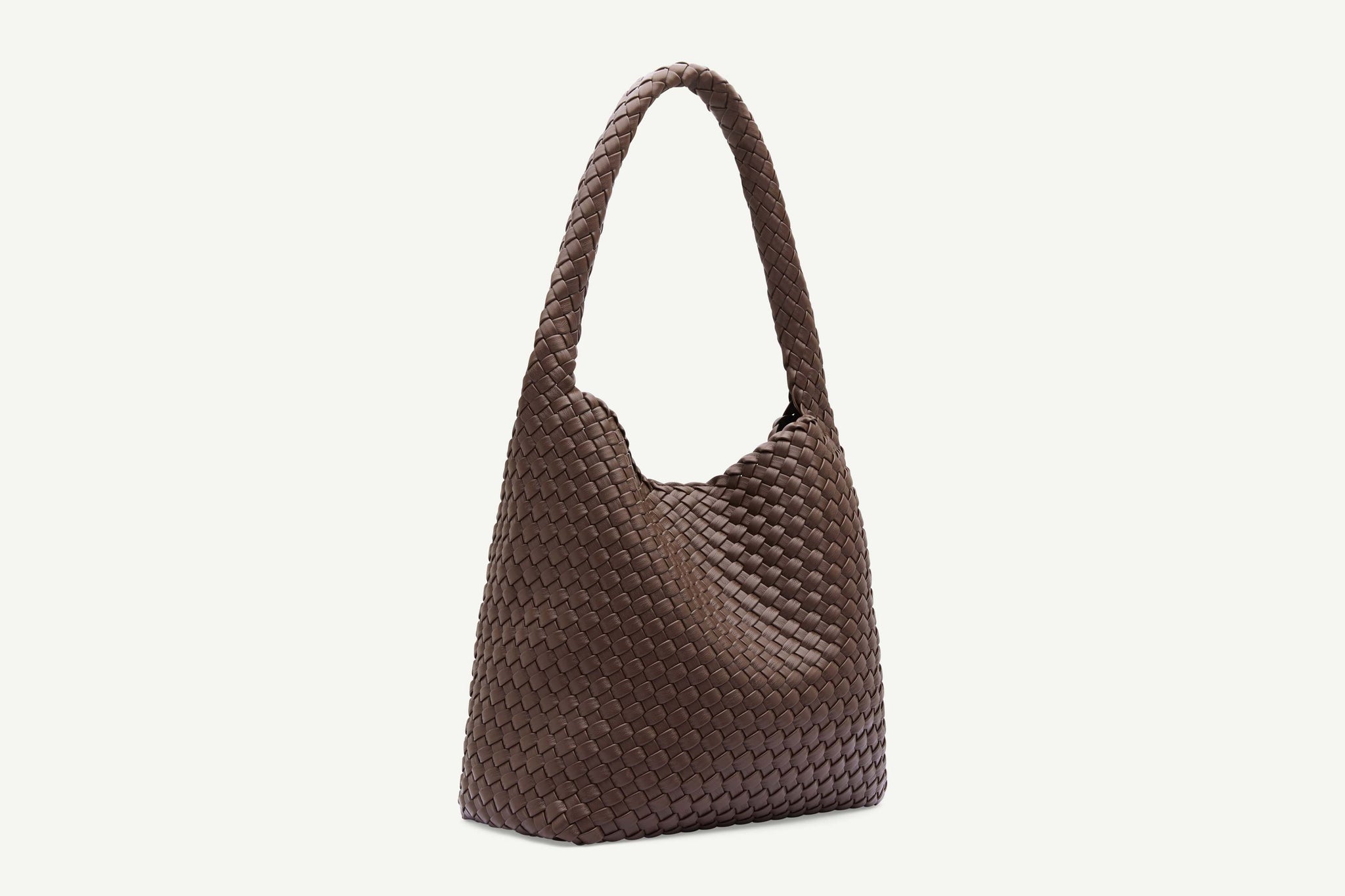 Rylan, Rylan Studio, Brown Woven Alt-Leather Large Tote Handbag, Brooke Testoni