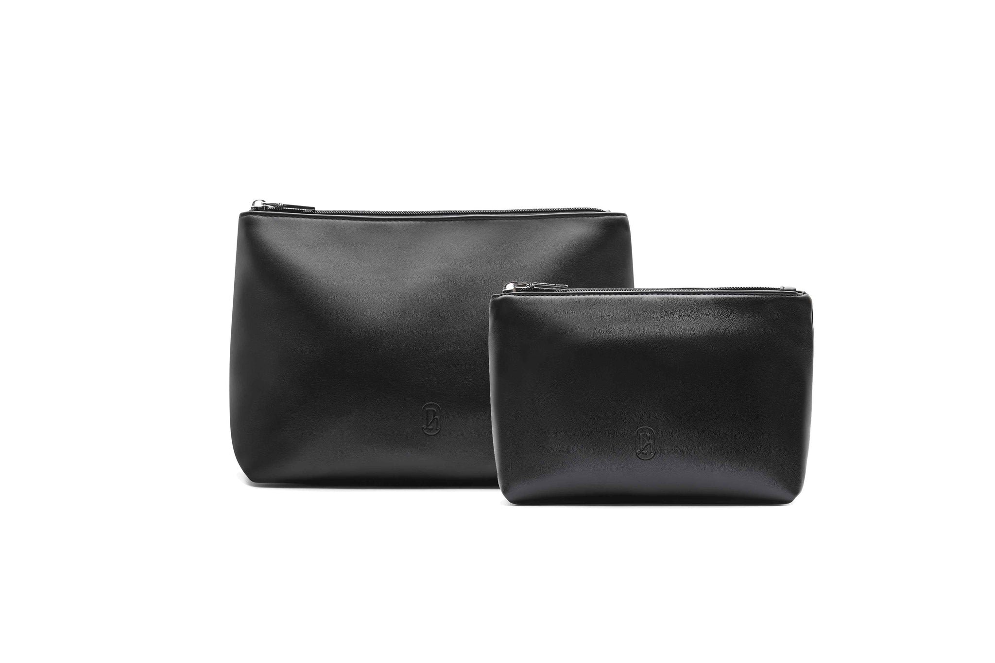 Black Alt-Leather Pouch Duet