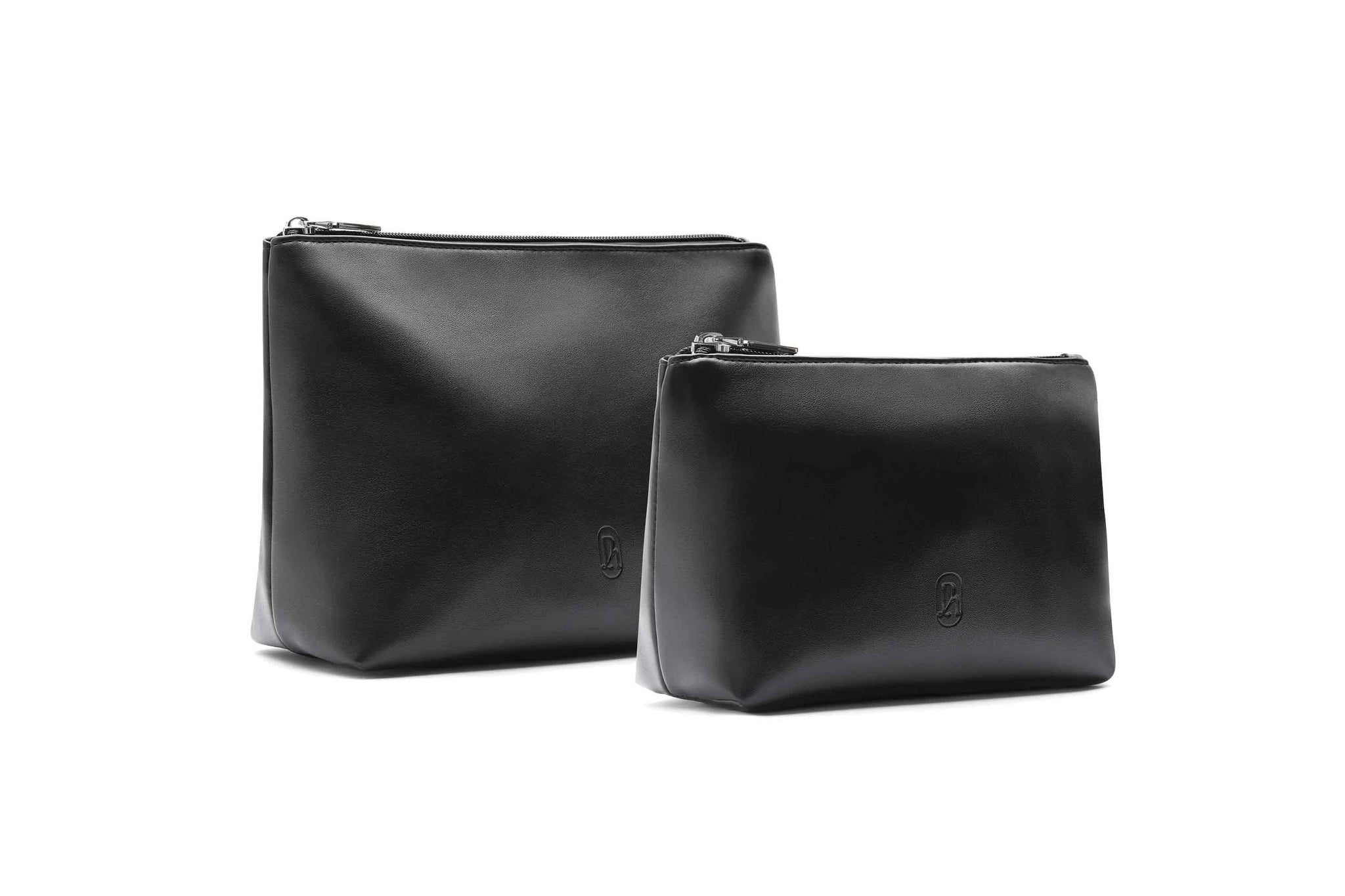 Black Alt-Leather Pouch Duet