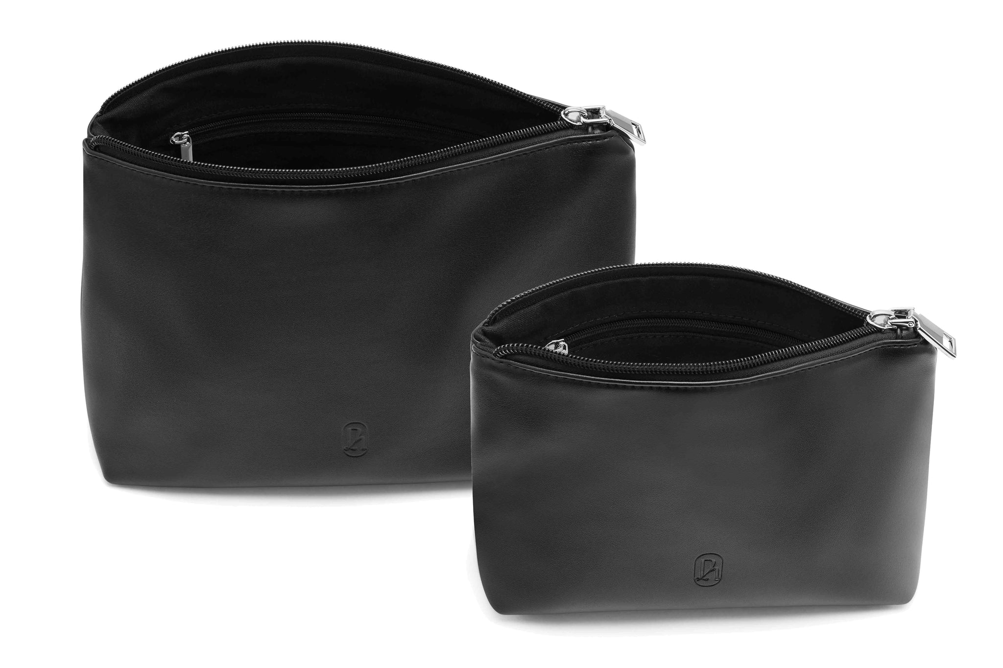 Black Alt-Leather Pouch Duet