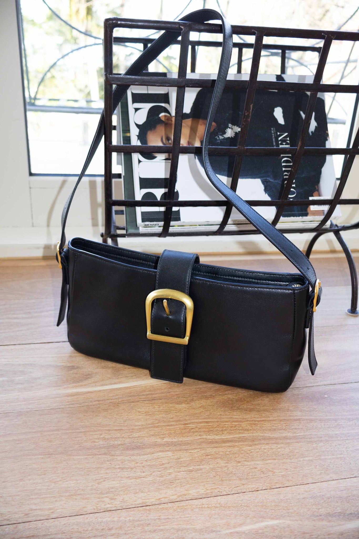 Black Baguette with Buckle Sample