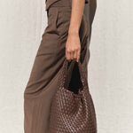 Rylan, Rylan Studio, Woven Alt-Leather Small Tote Bag, Handbag, Vegan Leather, Brooke Testoni