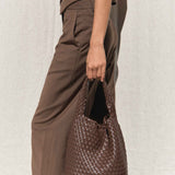 Rylan, Rylan Studio, Woven Alt-Leather Small Tote Bag, Handbag, Vegan Leather, Brooke Testoni