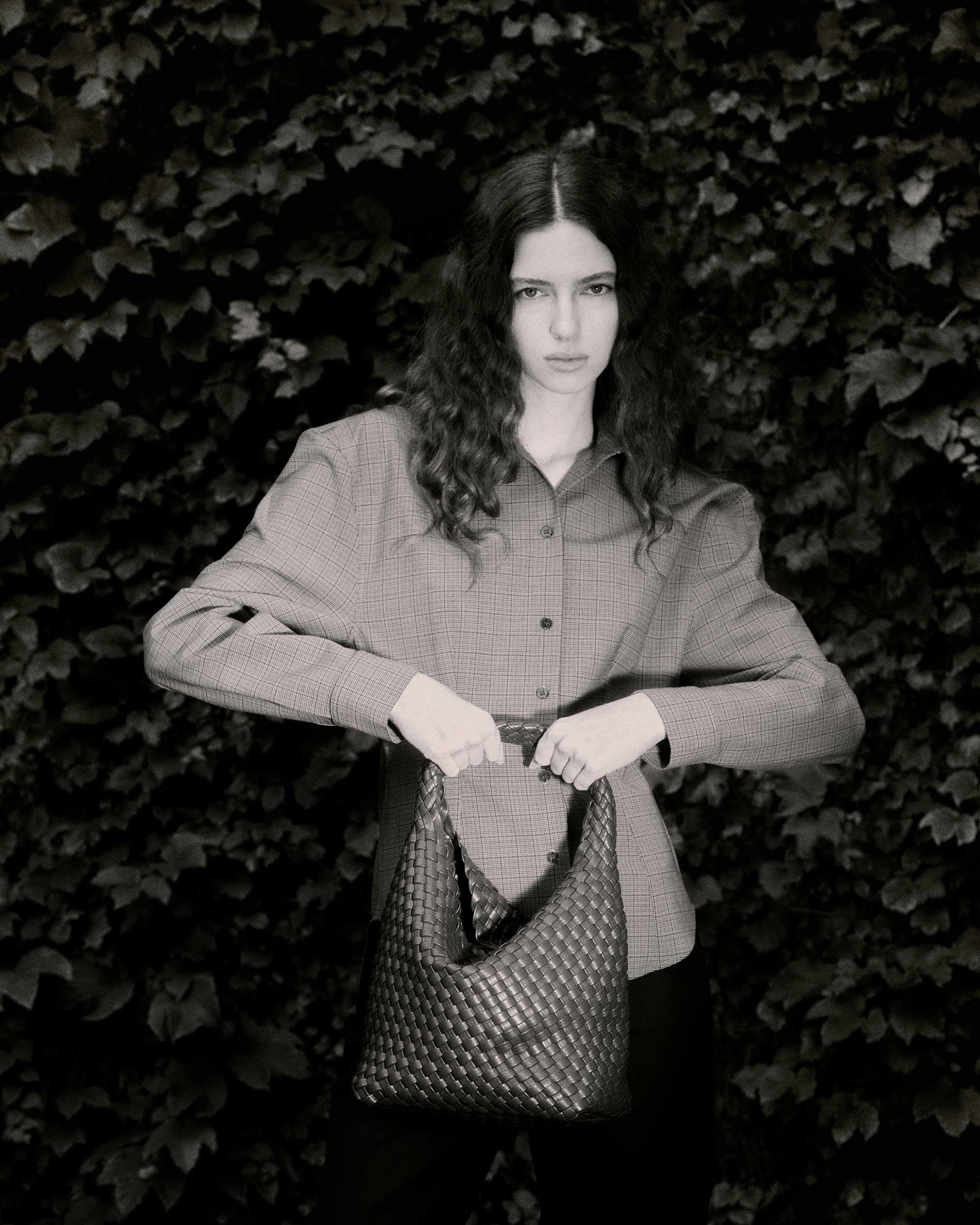 Rylan, Rylan Studio, Woven Alt-Leather Small Tote Bag, Handbag, Vegan Leather, Brooke Testoni