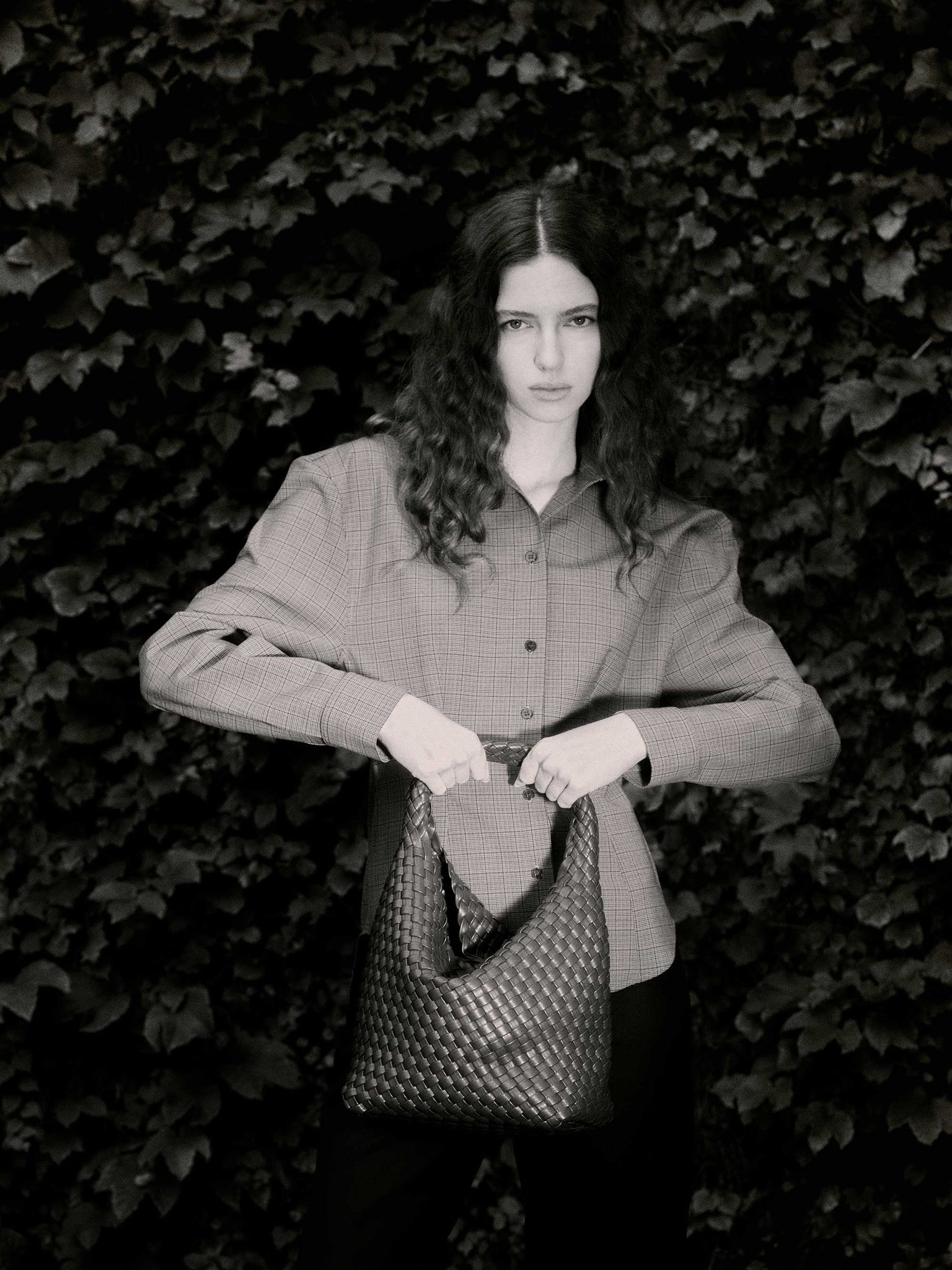 Rylan, Rylan Studio, Woven Alt-Leather Small Tote Bag, Handbag, Vegan Leather, Brooke Testoni