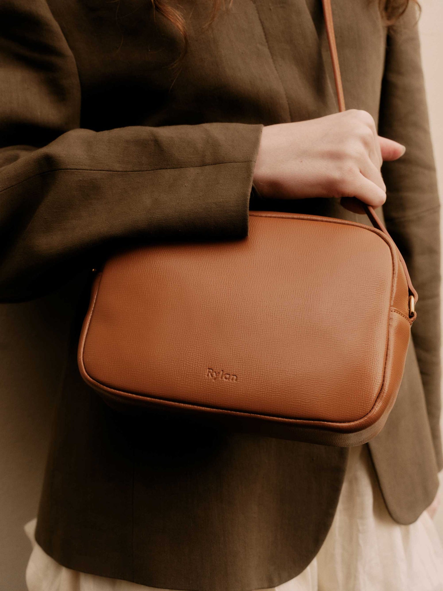 Rylan, Rylan Studio, Rylan Kara Tan Shoulder Bag, Camera Bag, Brooke Testoni