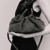Rylan Mila Brown Suede Medium Tote by Brooke Testoni