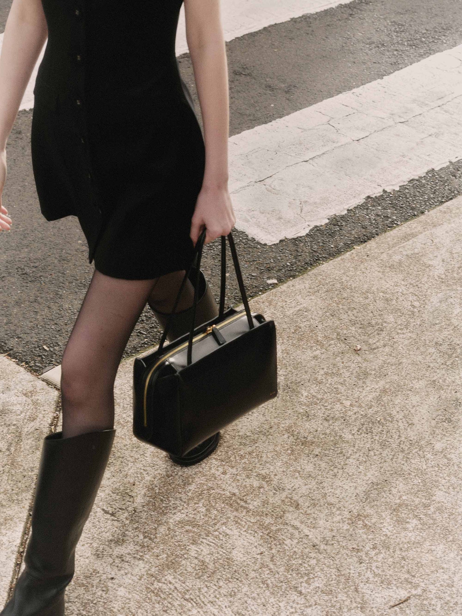 Rylan, Rylan Studio, Shoulder Bag, Leather Handbag, Black, Rylan Phoebe Black Shoulder Bag, Brooke Testoni