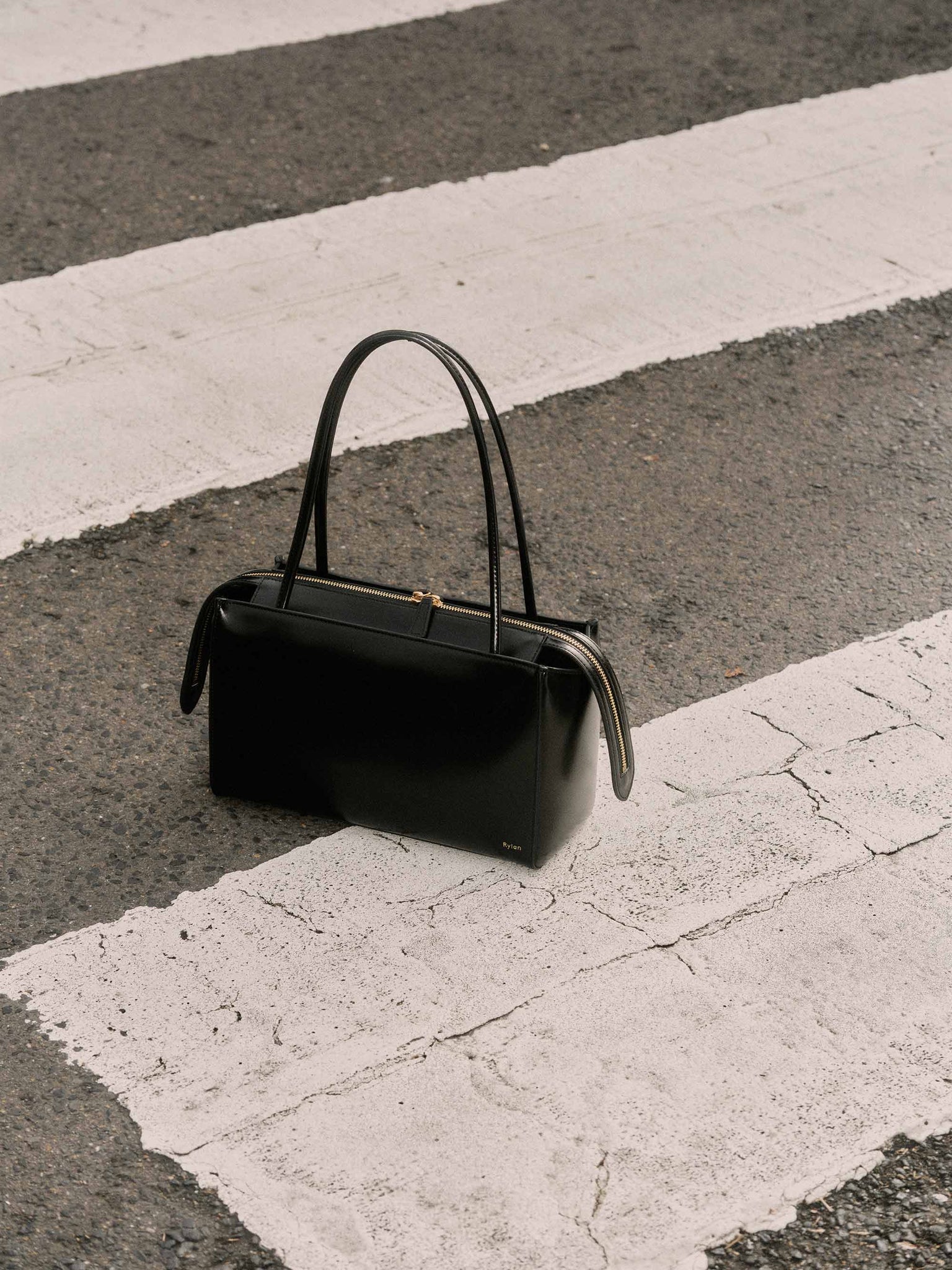 Rylan, Rylan Studio, Shoulder Bag, Leather Handbag, Black, Rylan Phoebe Black Shoulder Bag, Brooke Testoni