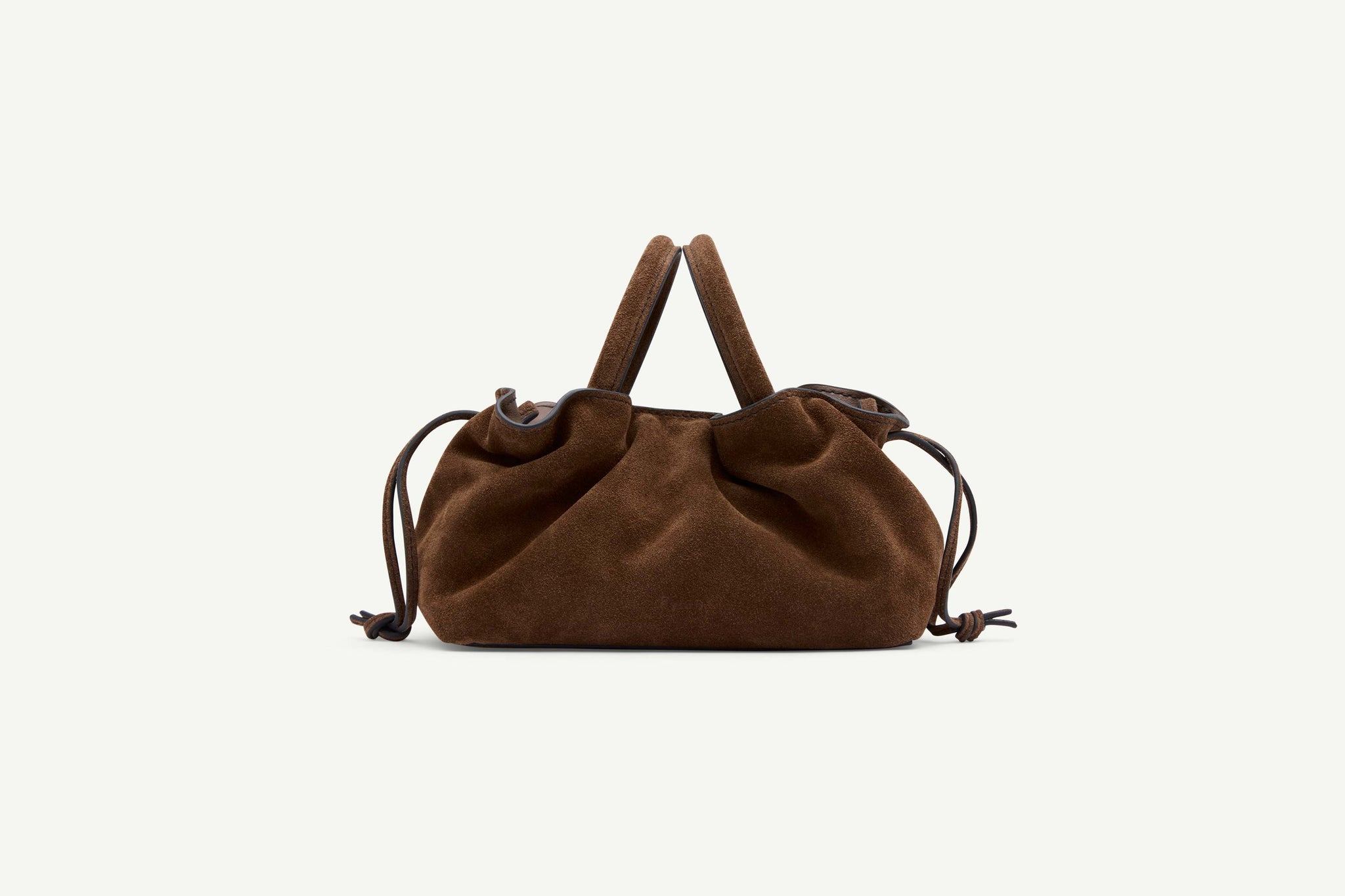 Rylan, Rylan Studio, Brown Suede Mini Tote, Brooke Testoni