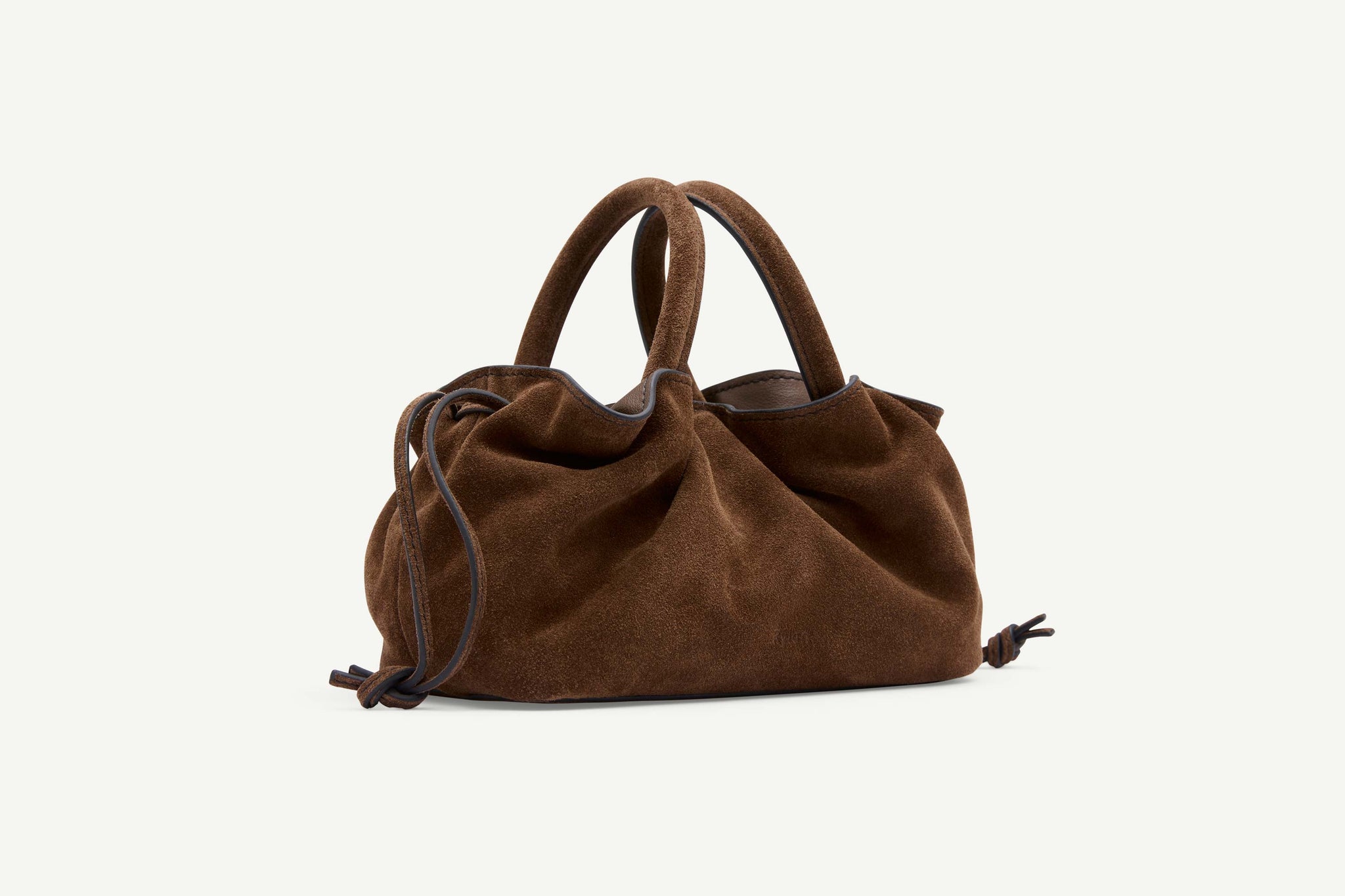 Rylan, Rylan Studio, Brown Suede Mini Tote, Brooke Testoni