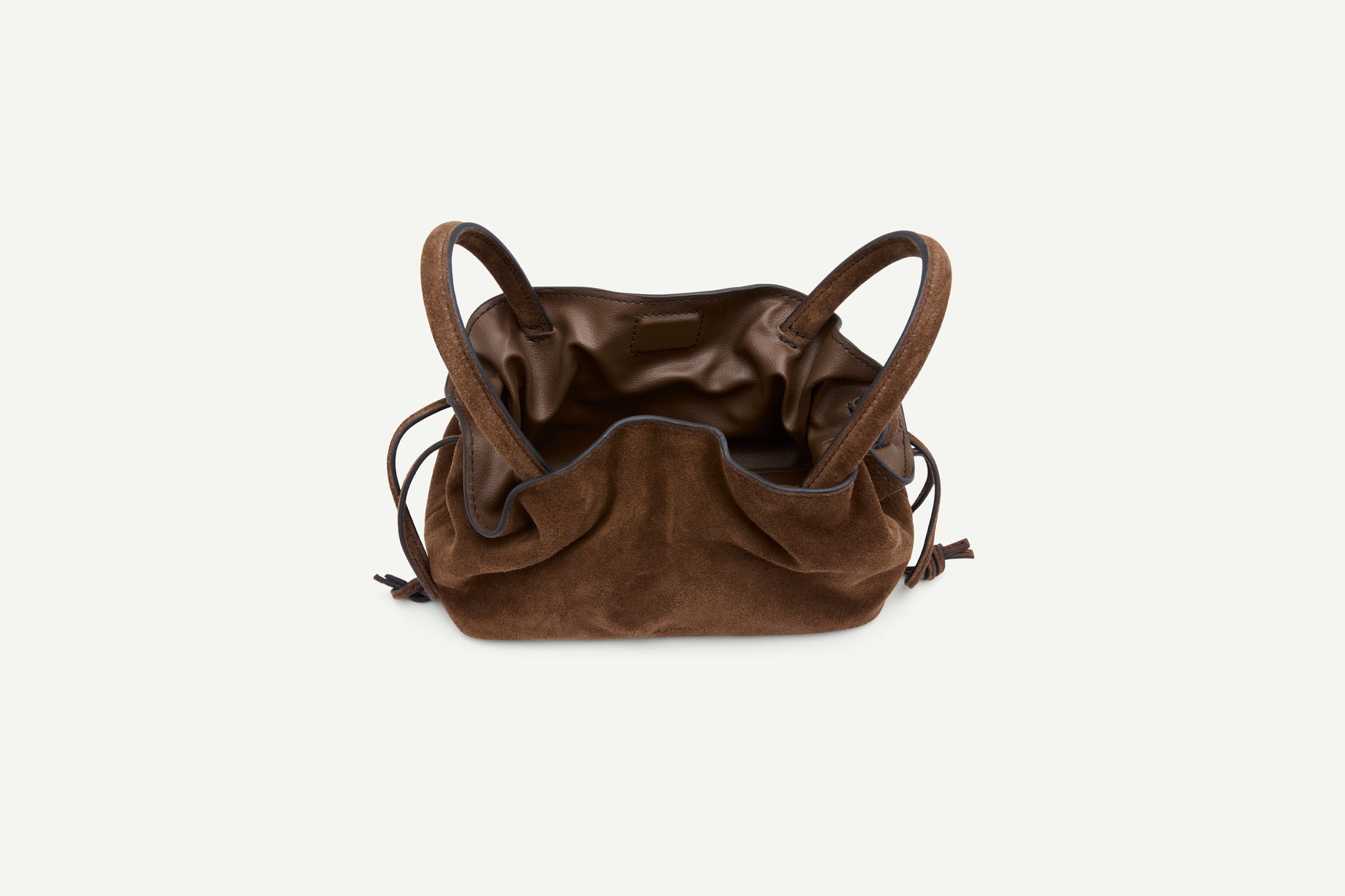 Rylan, Rylan Studio, Brown Suede Mini Tote, Brooke Testoni