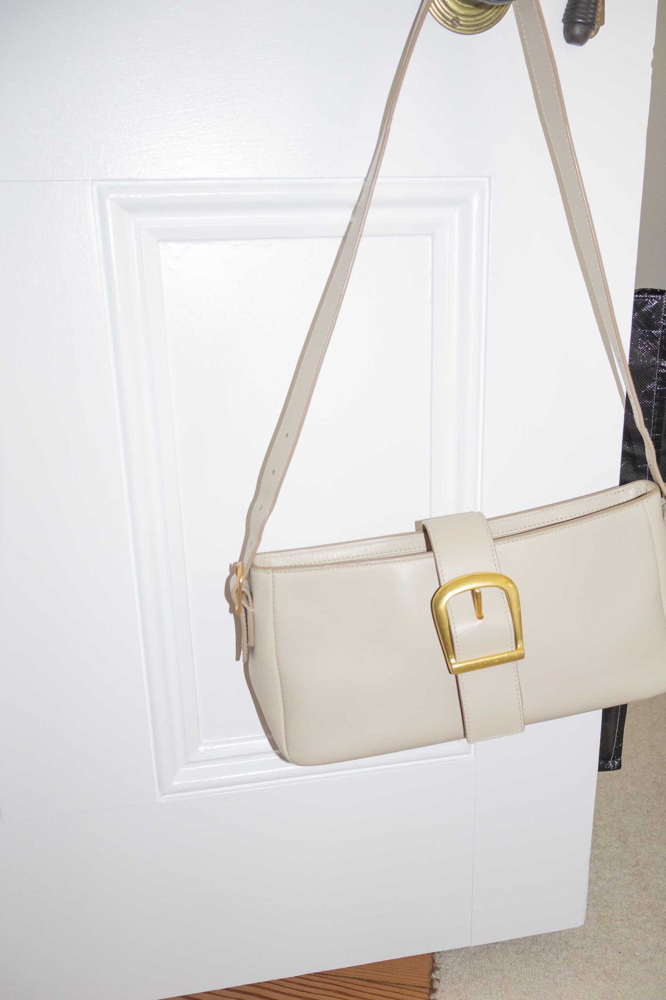 Parchment Baguette with Buckle Sample