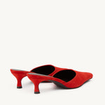 Rylan Ella Red Suede Heel by Brooke Testoni