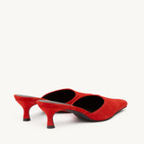 Rylan Ella Red Suede Heel by Brooke Testoni