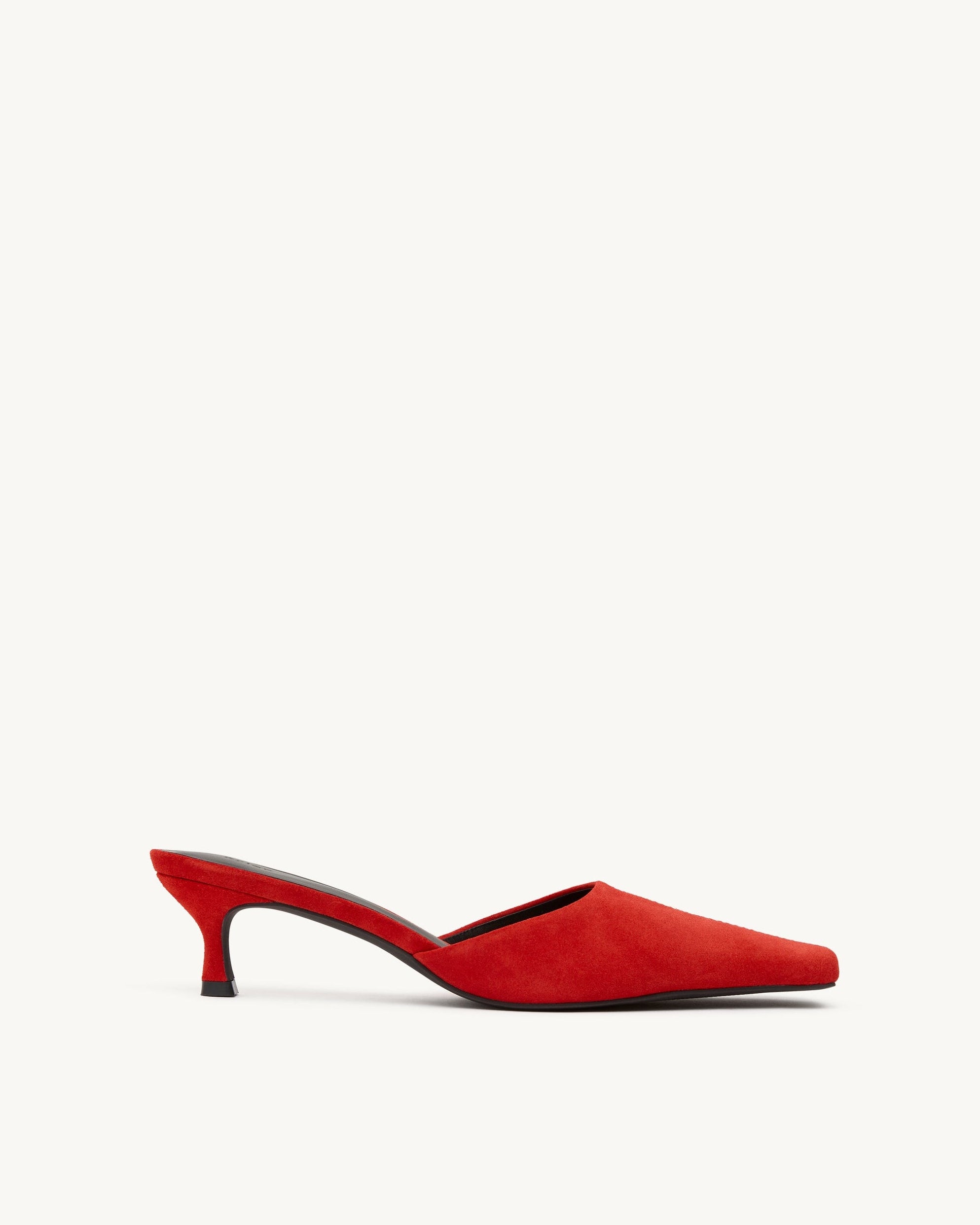 Rylan Ella Red Suede Heel by Brooke Testoni