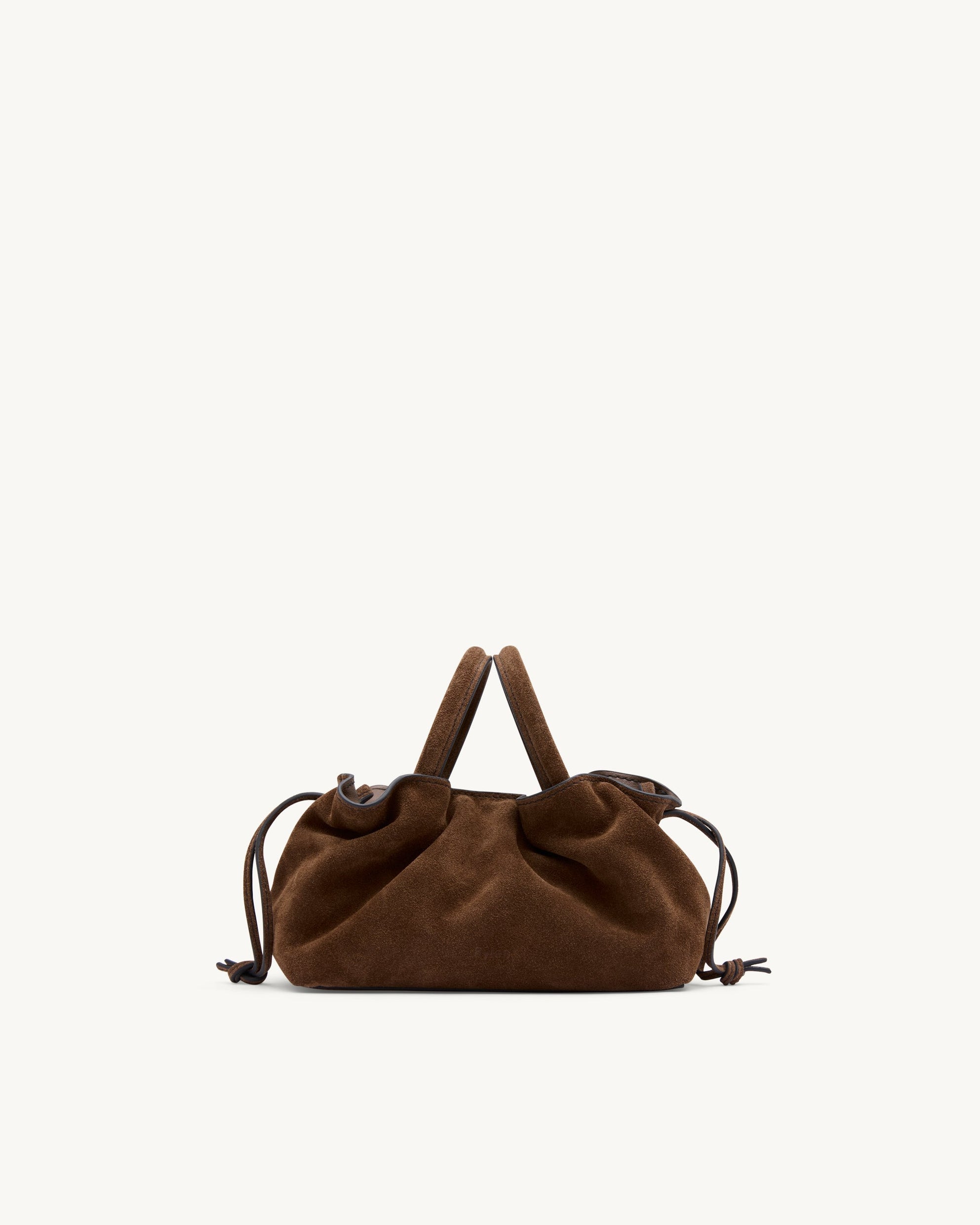 Rylan Mila Brown Suede Mini Tote by Brooke Testoni
