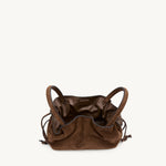 Rylan Mila Brown Suede Mini Tote by Brooke Testoni