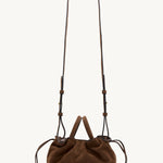 Rylan Mila Brown Suede Mini Tote by Brooke Testoni