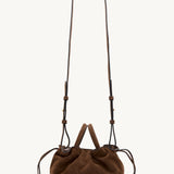 Rylan Mila Brown Suede Mini Tote by Brooke Testoni