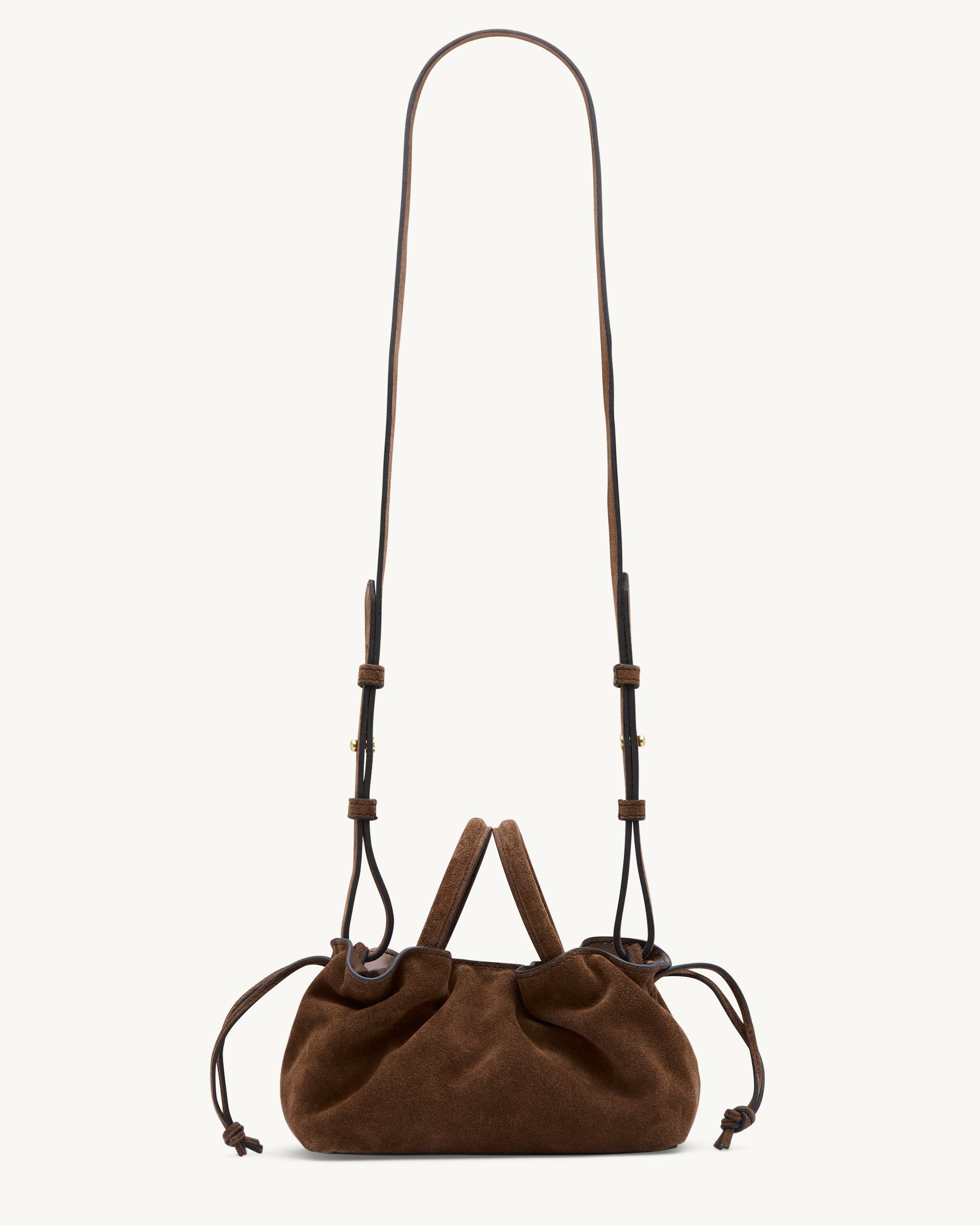 Rylan Mila Brown Suede Mini Tote by Brooke Testoni