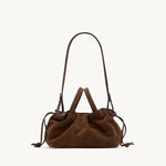 Rylan Mila Brown Suede Mini Tote by Brooke Testoni