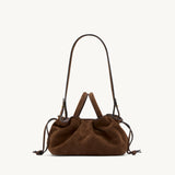 Rylan Mila Brown Suede Mini Tote by Brooke Testoni