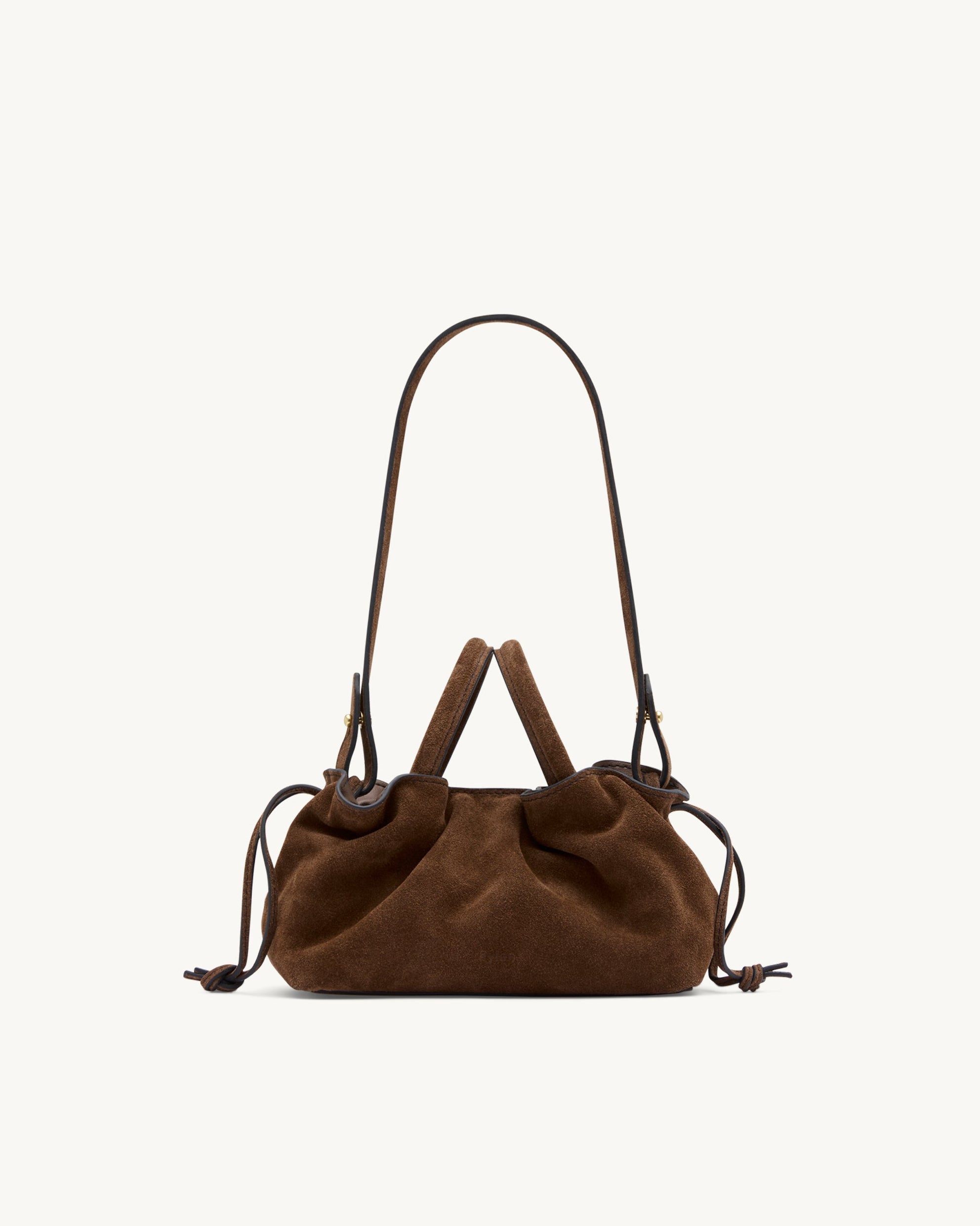 Rylan Mila Brown Suede Mini Tote by Brooke Testoni