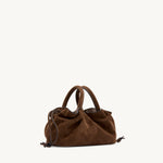 Rylan Mila Brown Suede Mini Tote by Brooke Testoni