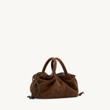 Rylan Mila Brown Suede Mini Tote by Brooke Testoni