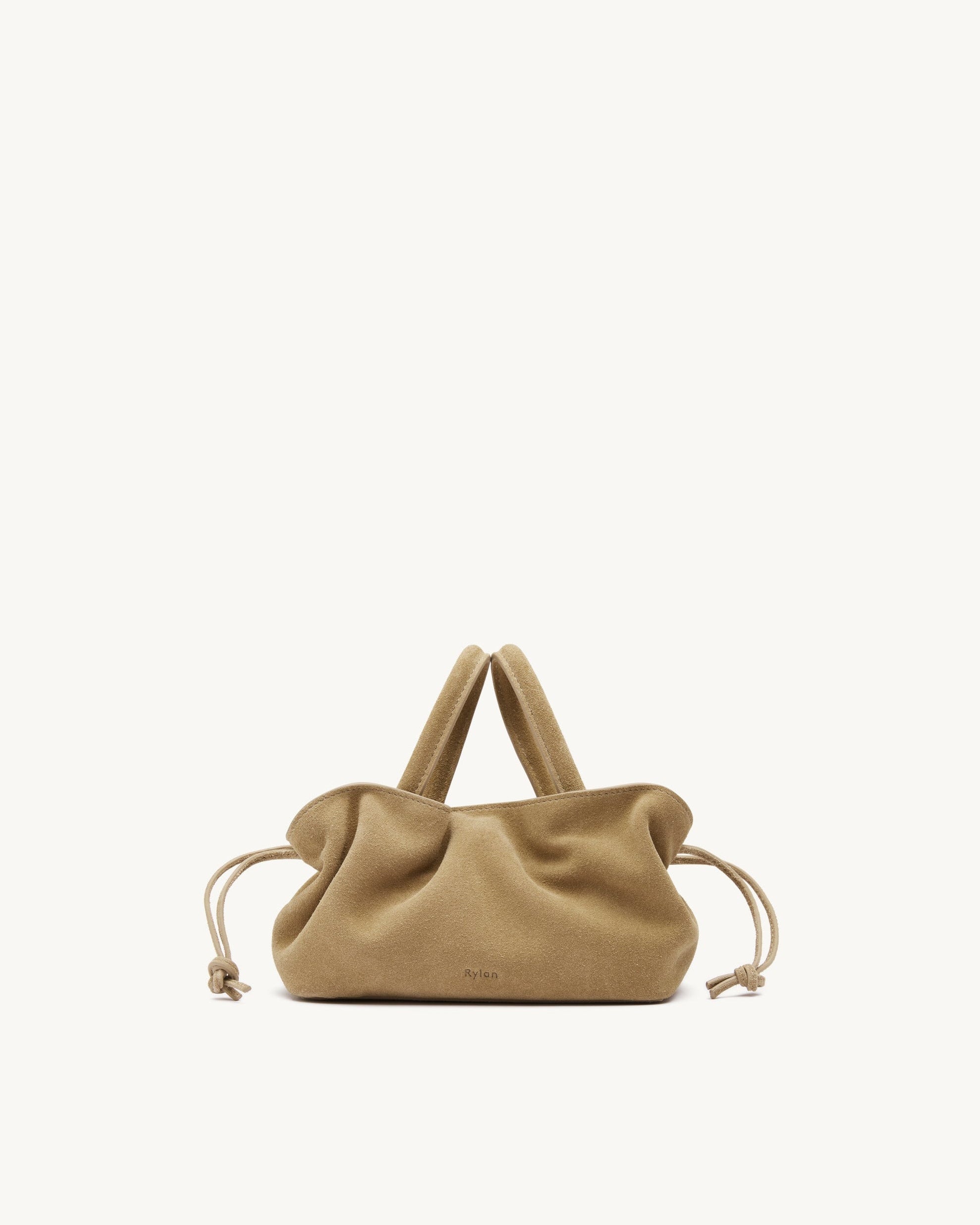 Rylan Mila Sand Suede Mini Tote by Brooke Testoni