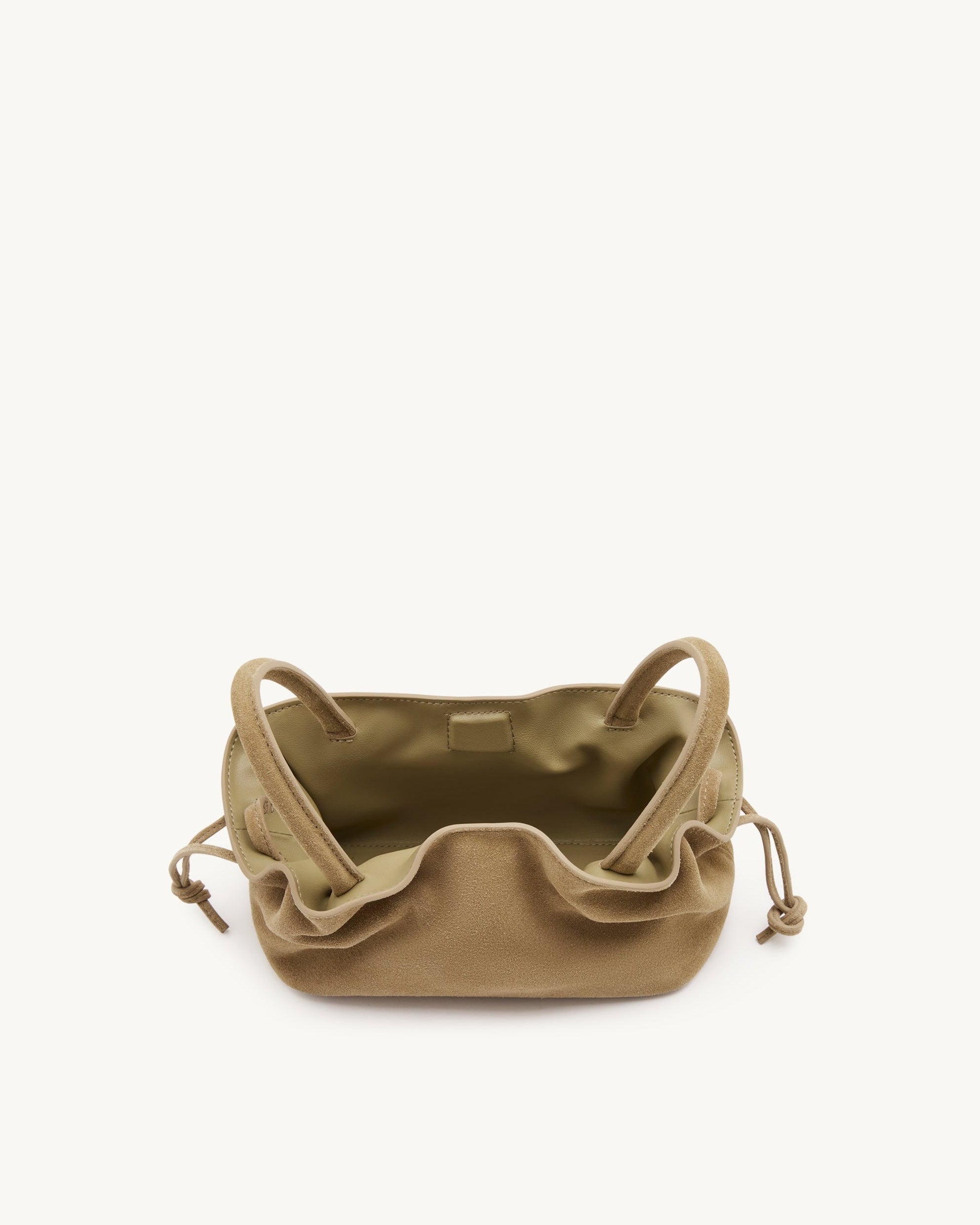 Rylan Mila Sand Suede Mini Tote by Brooke Testoni