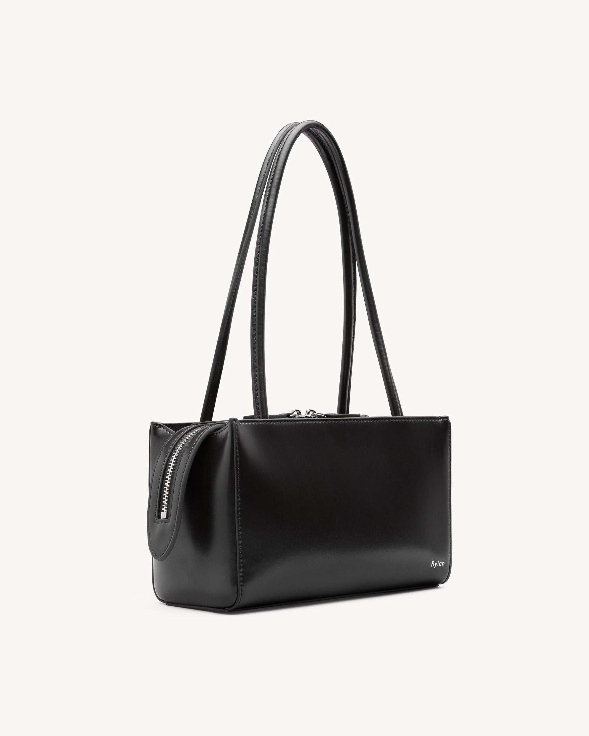 Rylan Phoebe Black Small Shoulder Bag by Brooke Testoni