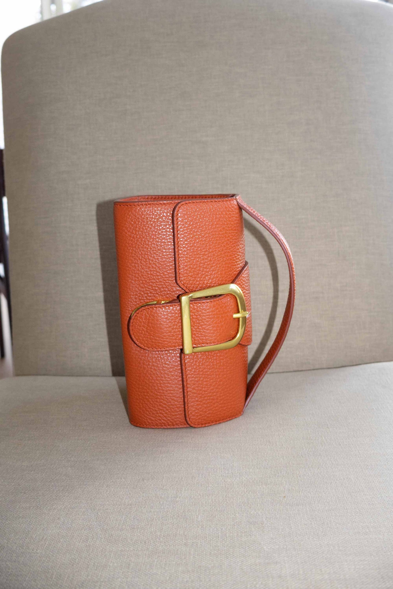 Rust Grained Mini Satchel Sample