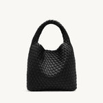 Rylan Black Alt-Leather Small Tote by Brooke Testoni