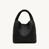 Rylan Black Alt-Leather Small Tote by Brooke Testoni