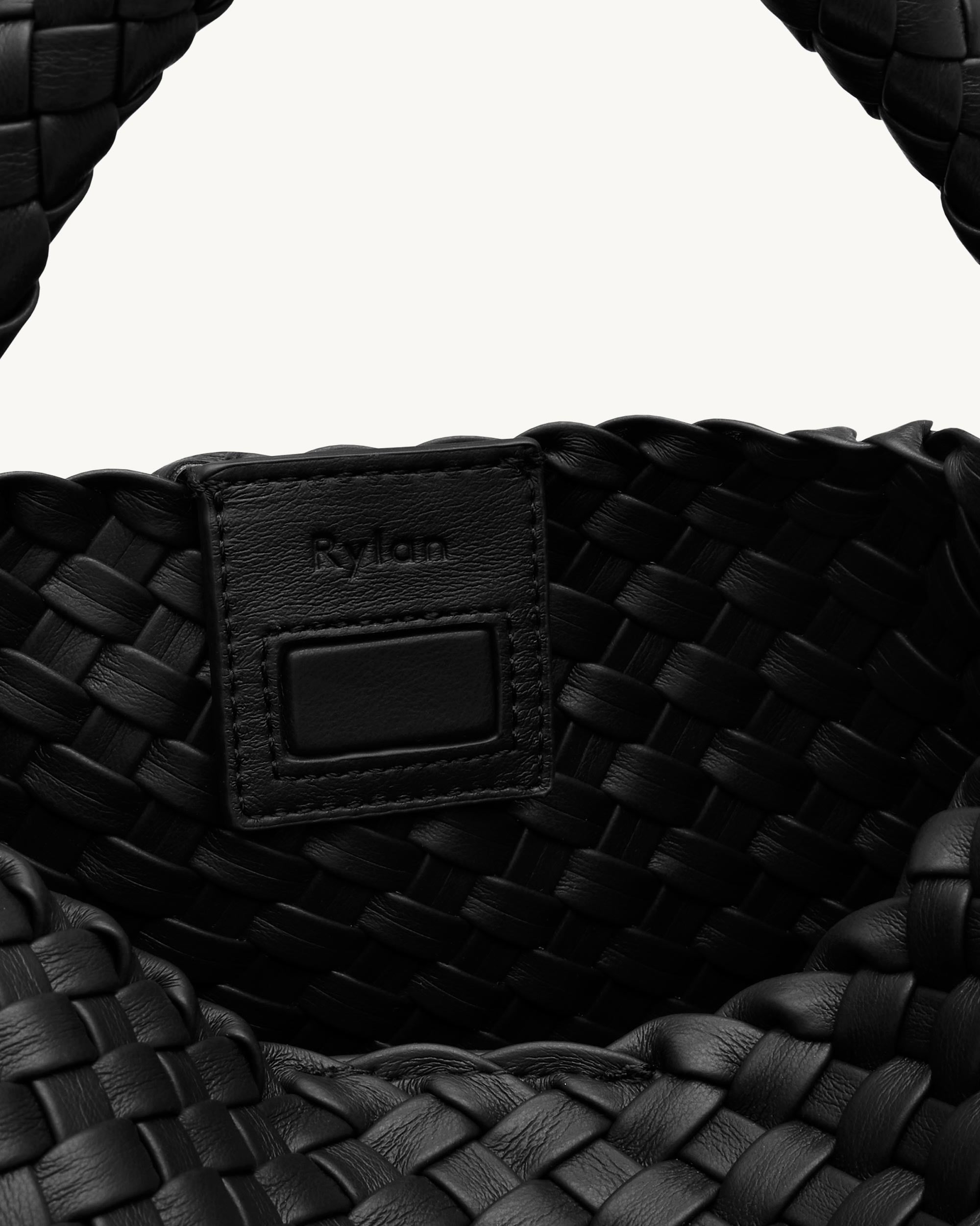 Rylan Black Alt-Leather Small Tote by Brooke Testoni