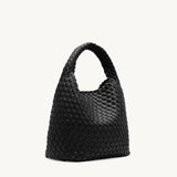 Rylan Black Alt-Leather Small Tote by Brooke Testoni