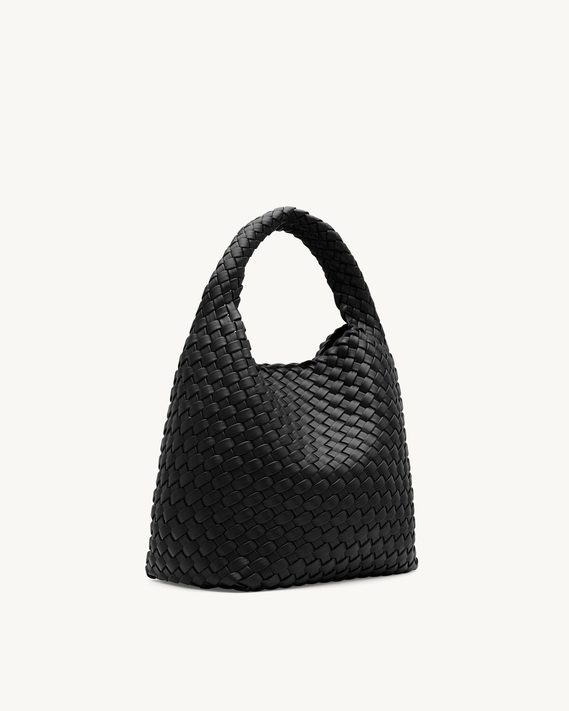 Rylan Black Alt-Leather Small Tote by Brooke Testoni