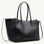 Rylan Black Grained Large Tote, by Brooke Testoni