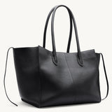 Rylan Black Grained Large Tote, by Brooke Testoni