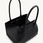 Rylan Black Grained Large Tote, by Brooke Testoni