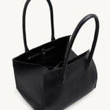 Rylan Black Grained Large Tote, by Brooke Testoni