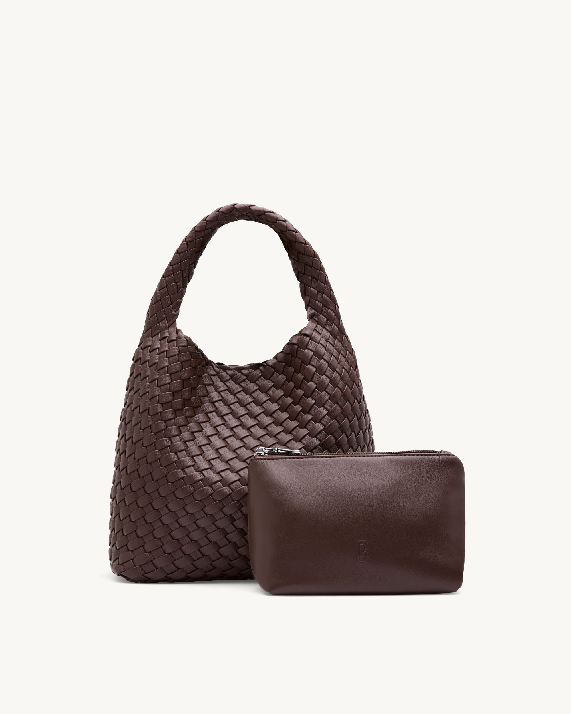 Rylan Brown Alt-Leather Small Tote by Brooke Testoni