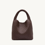 Rylan Brown Alt-Leather Small Tote by Brooke Testoni