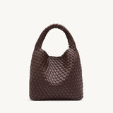 Rylan Brown Alt-Leather Small Tote by Brooke Testoni