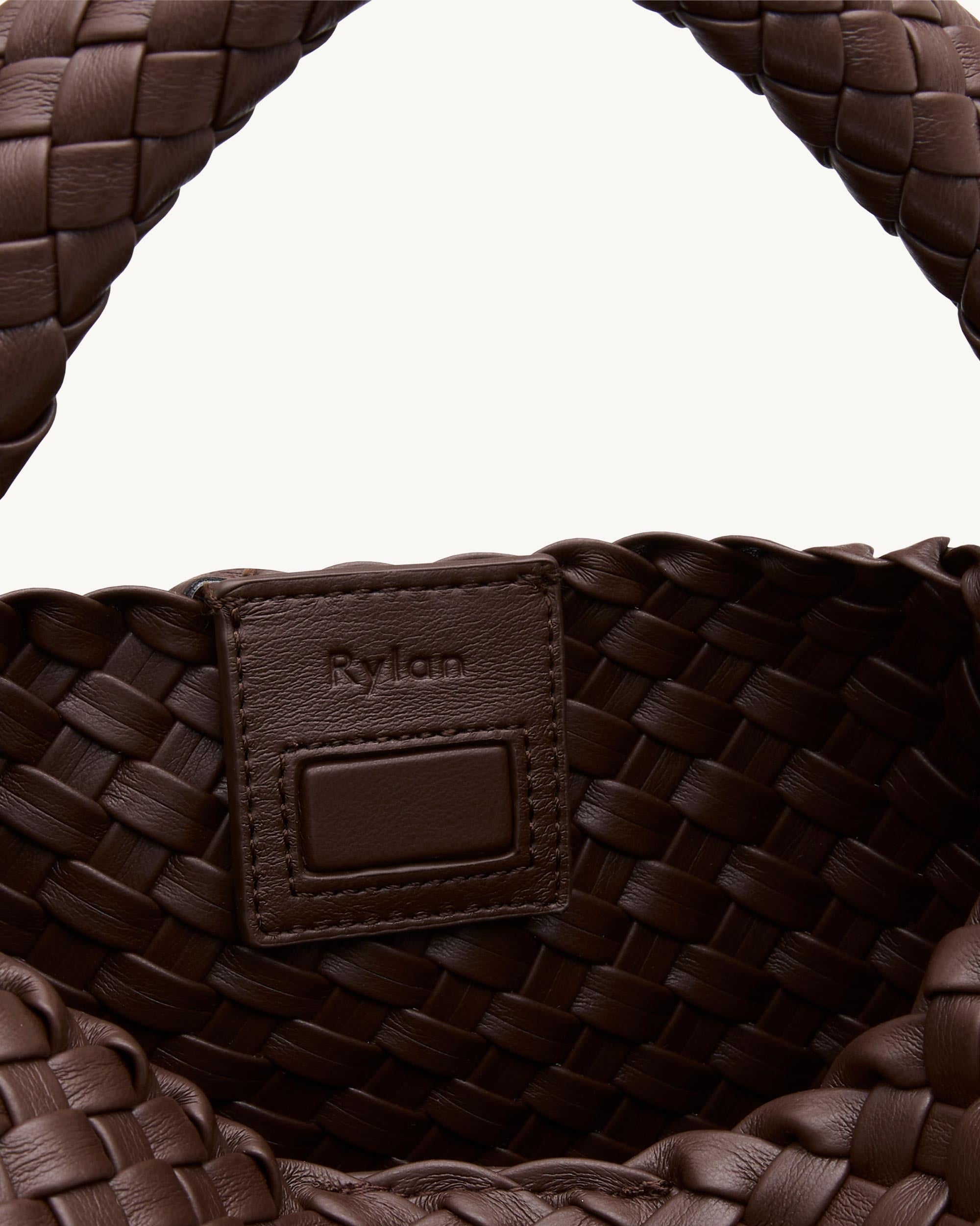 Rylan Brown Alt-Leather Small Tote by Brooke Testoni